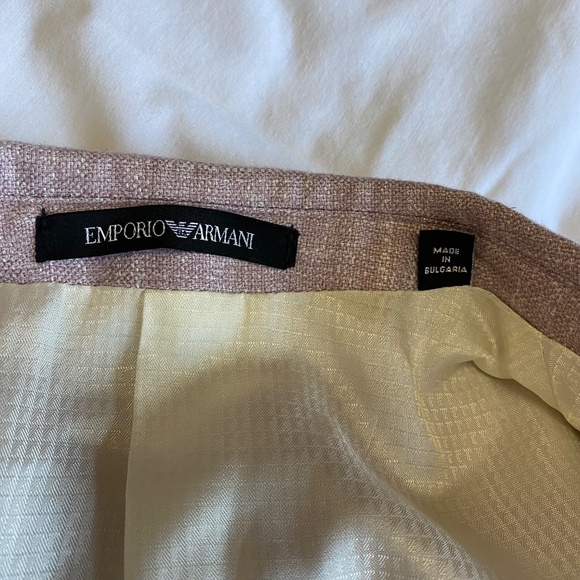 EMPORIO ARMANI G Line Light Pink Lavender Blazer EU 50 Viscose Old Money Wedding - Picture 11 of 16
